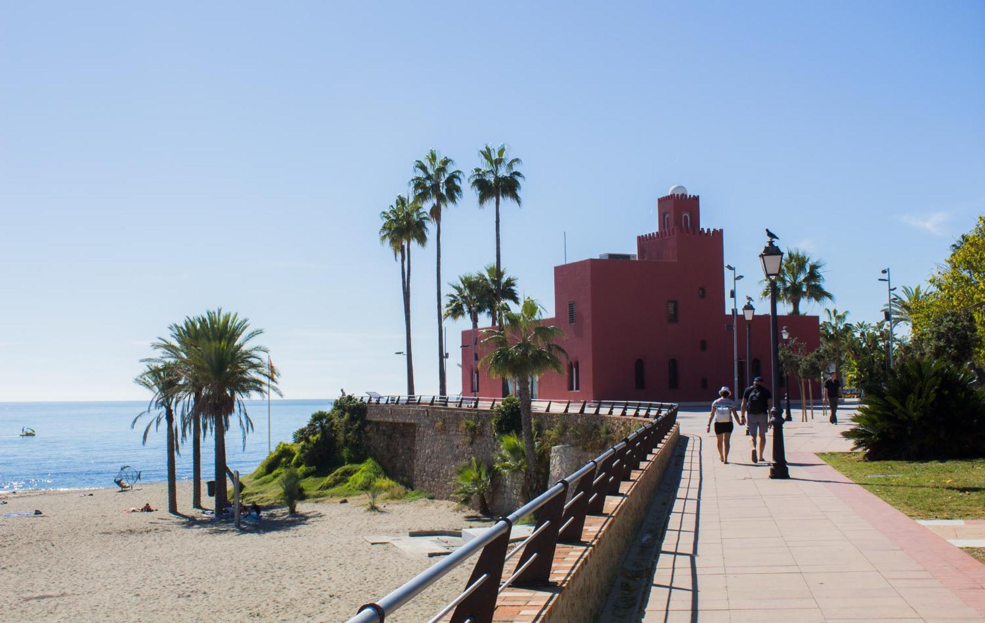 Benal Beach Suite Ii, Estudio Con Parque Acuatico Y Vistas Al Mar. Benalmádena Exteriör bild