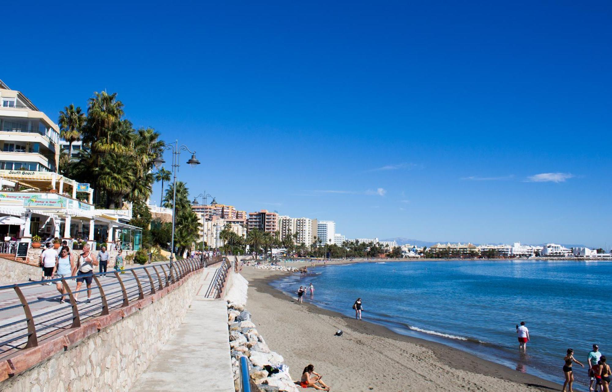 Benal Beach Suite Ii, Estudio Con Parque Acuatico Y Vistas Al Mar. Benalmádena Exteriör bild
