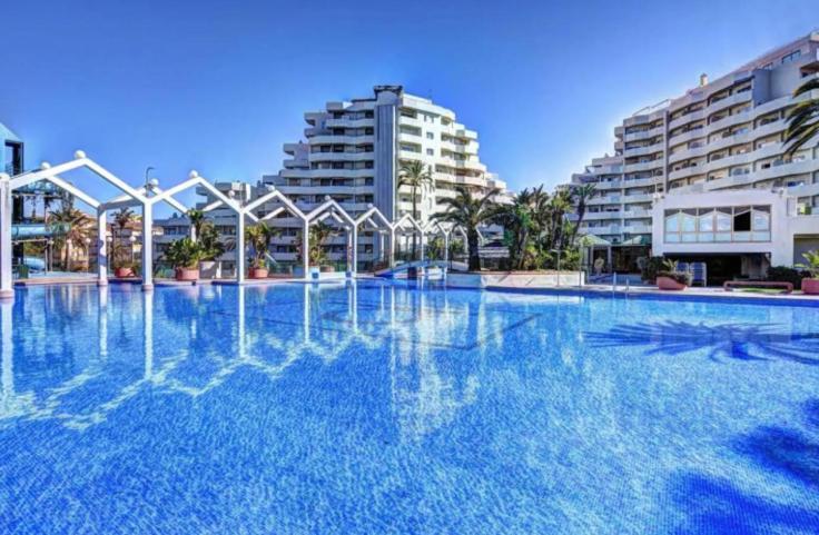 Benal Beach Suite Ii, Estudio Con Parque Acuatico Y Vistas Al Mar. Benalmádena Exteriör bild