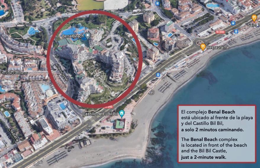 Benal Beach Suite Ii, Estudio Con Parque Acuatico Y Vistas Al Mar. Benalmádena Exteriör bild