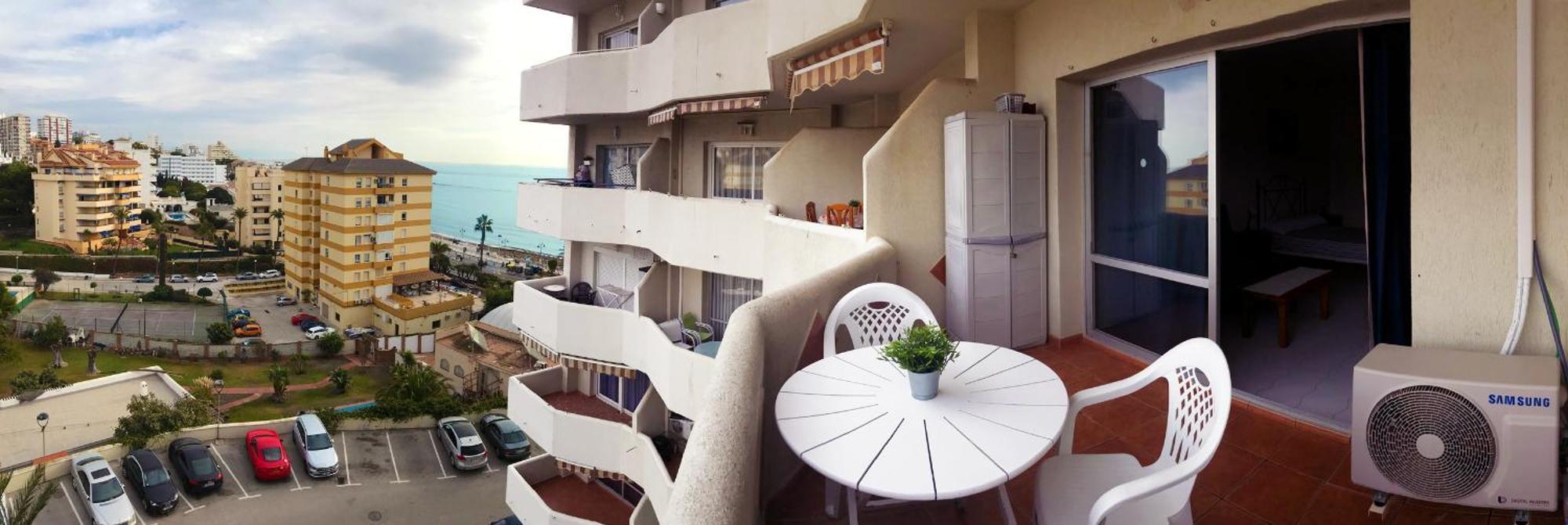 Benal Beach Suite Ii, Estudio Con Parque Acuatico Y Vistas Al Mar. Benalmádena Exteriör bild